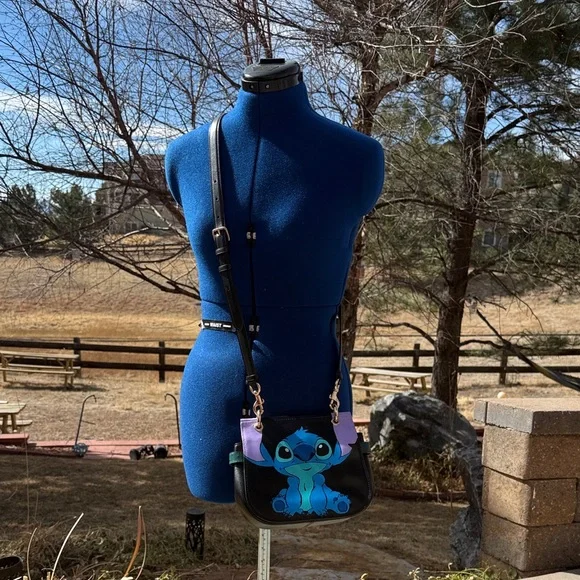 Stitch Themed Black and Blue Handbag - Picture 5 of 6